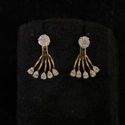 18k Diamond Fushion Earrings by 