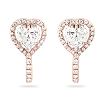 Unique Design Gold Diamond Earring  by 