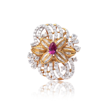 916 Gold Attractive Diamond Ring by 