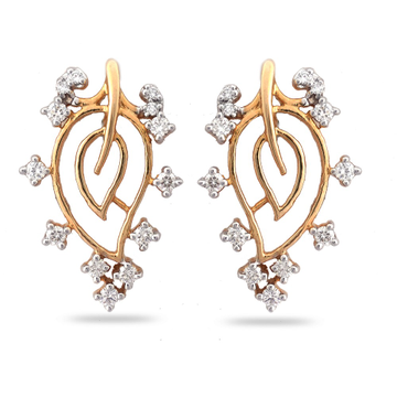 916 Gold Hallmark Classic Design Diamond Earring  by 