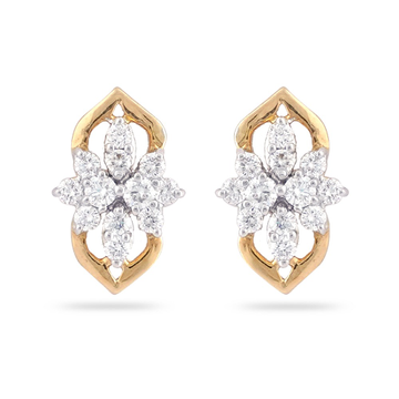 22KT Gold Delicate Diamond Earring  by 