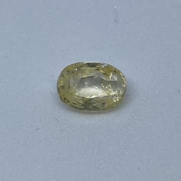 3.84ct oval yellow yellow-sapphire-pukhraj by 