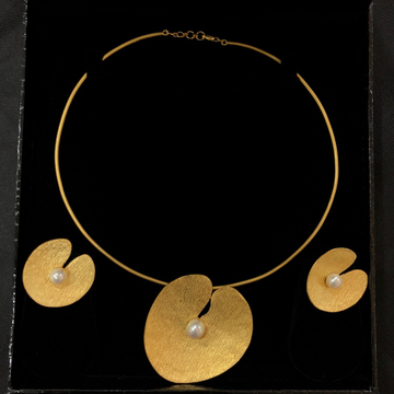 916 gold delicate necklace set by 