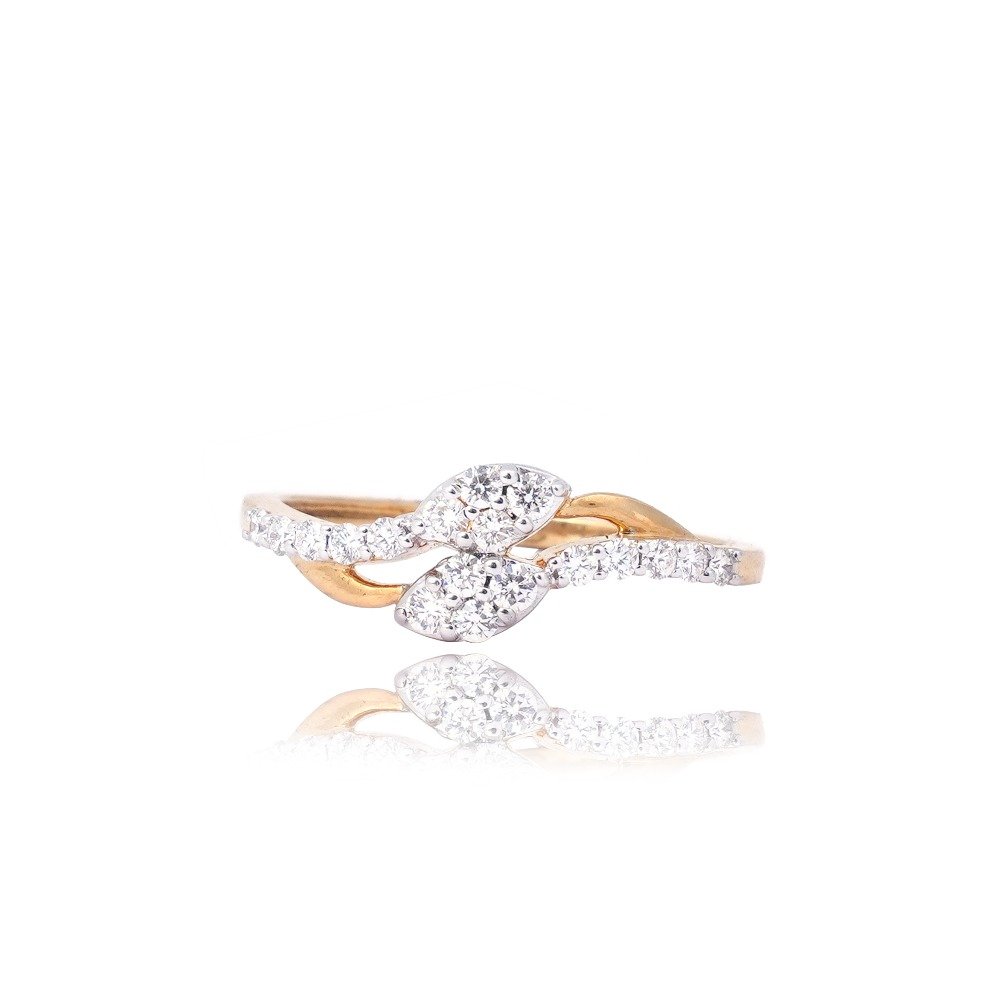 22K Gold Diamond ring For Daily Wear