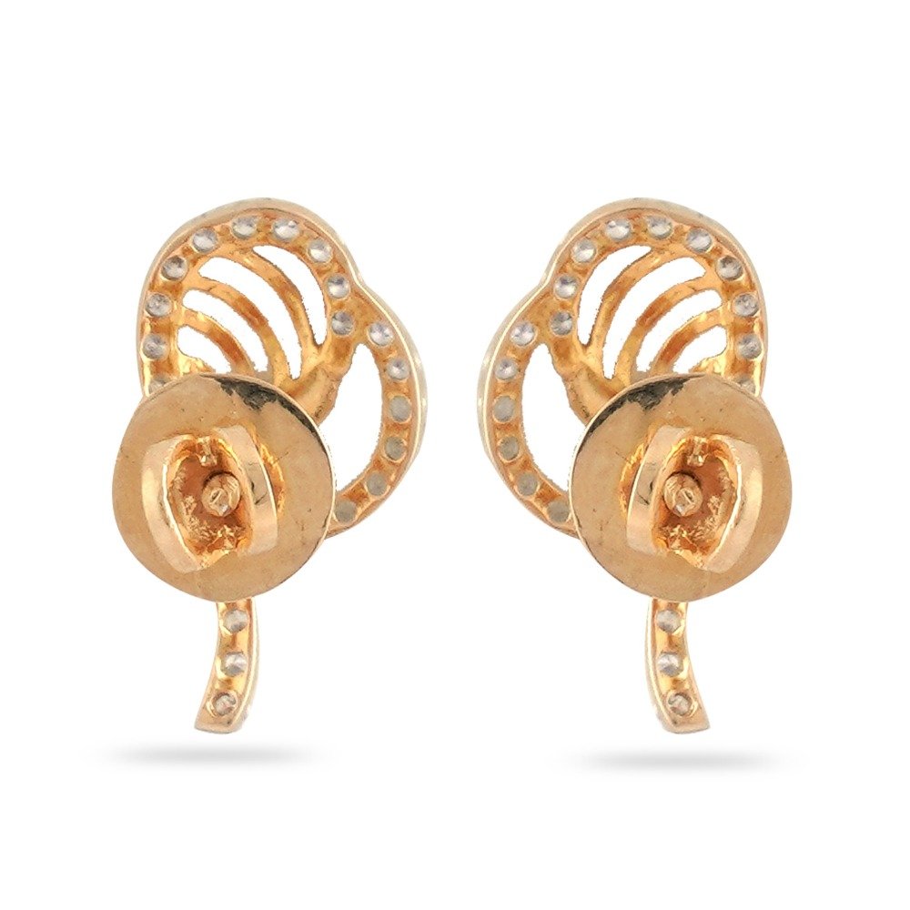 916 Hallmark Gold Ethnic Design Diamond Earring
