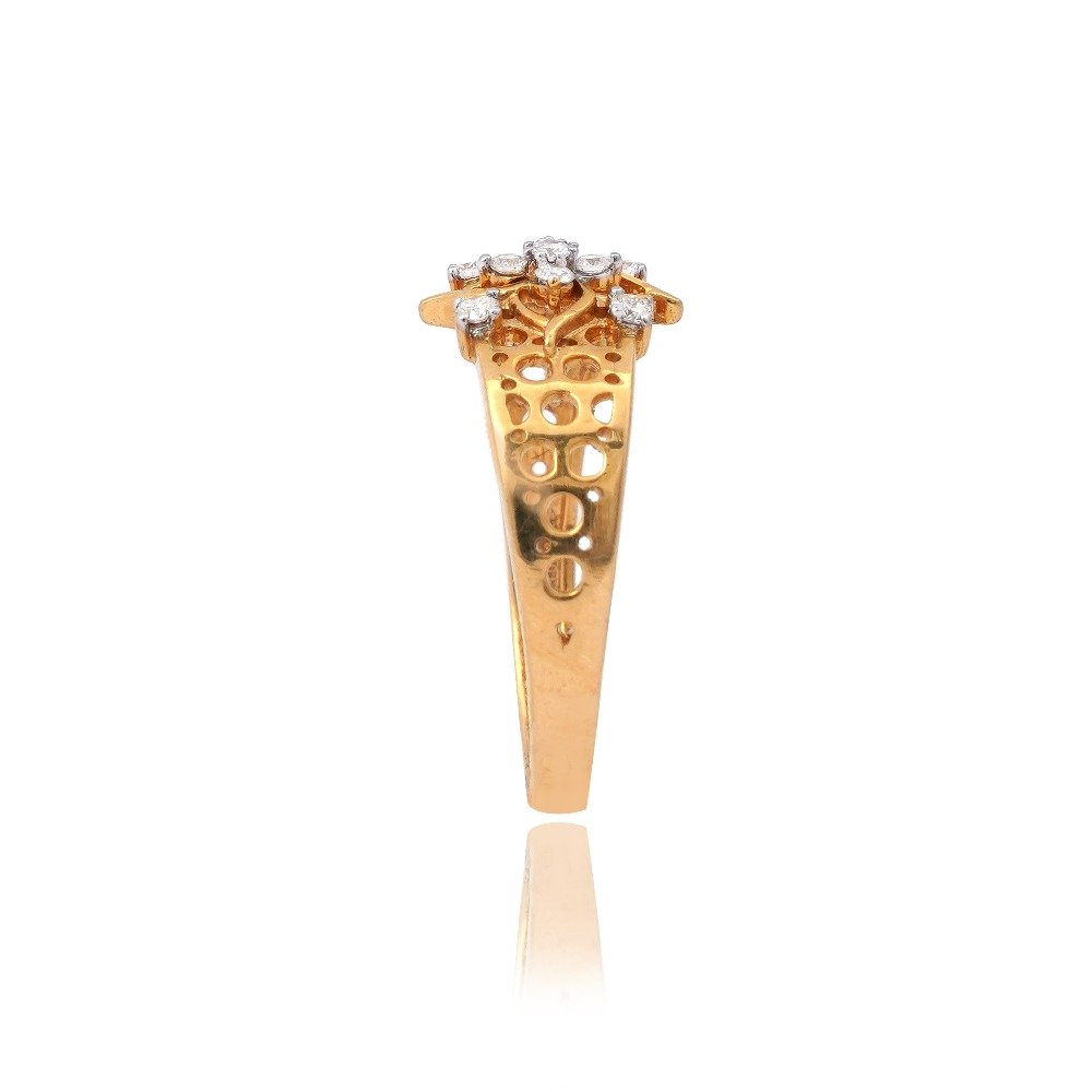 916 Gold Fancy Diamond Ring