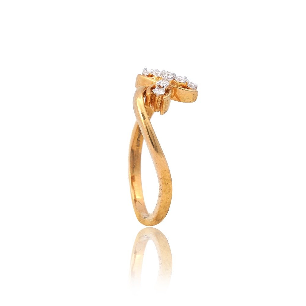 22K Gold Classic Diamond Ring