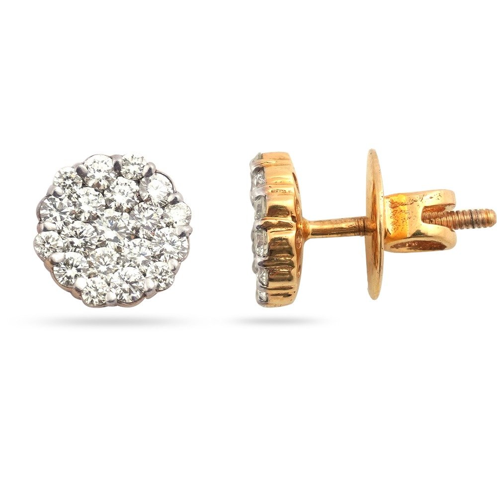 Exclusive Design Gold Diamond Earring 