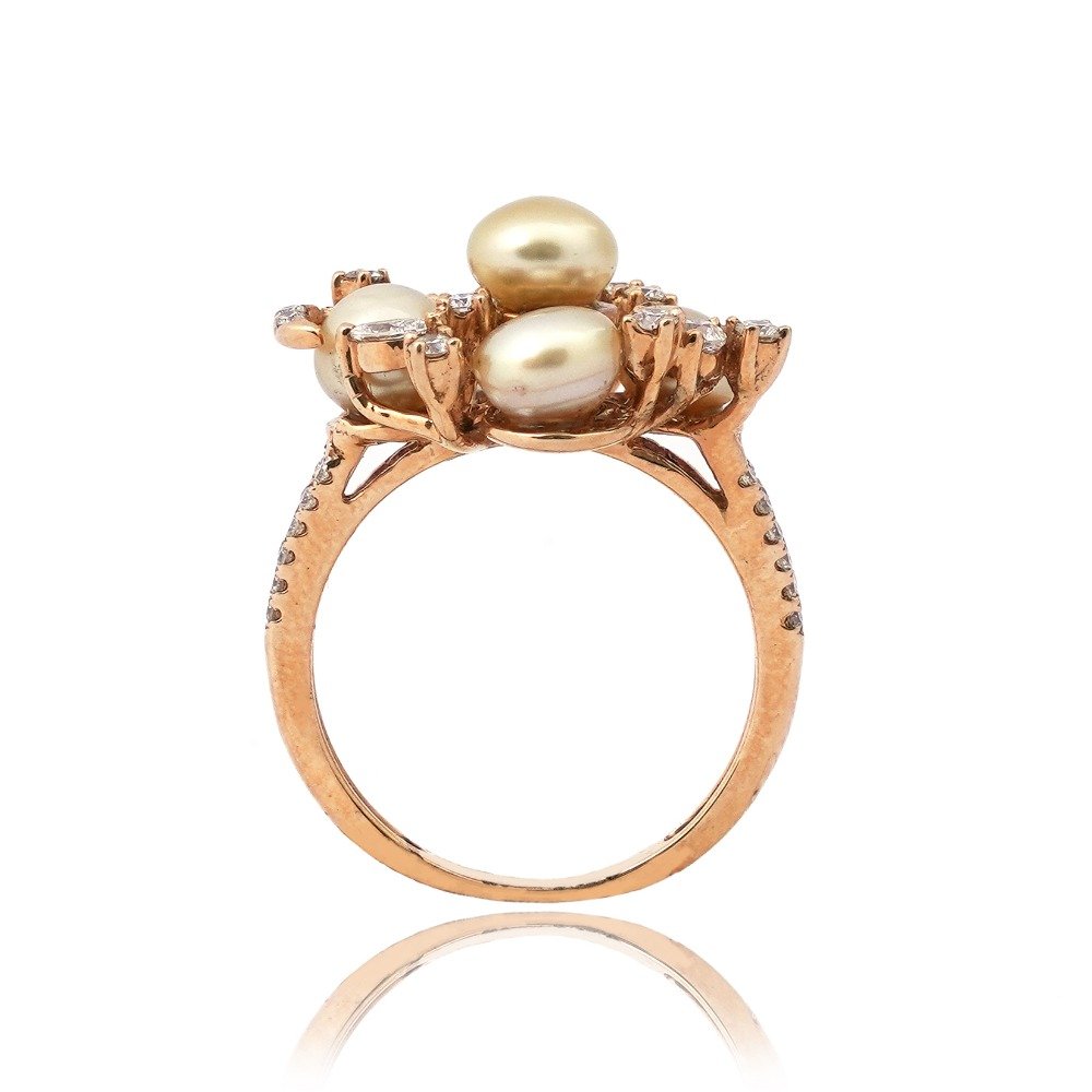 22KT Gold Unique Diamond  Design Ring 