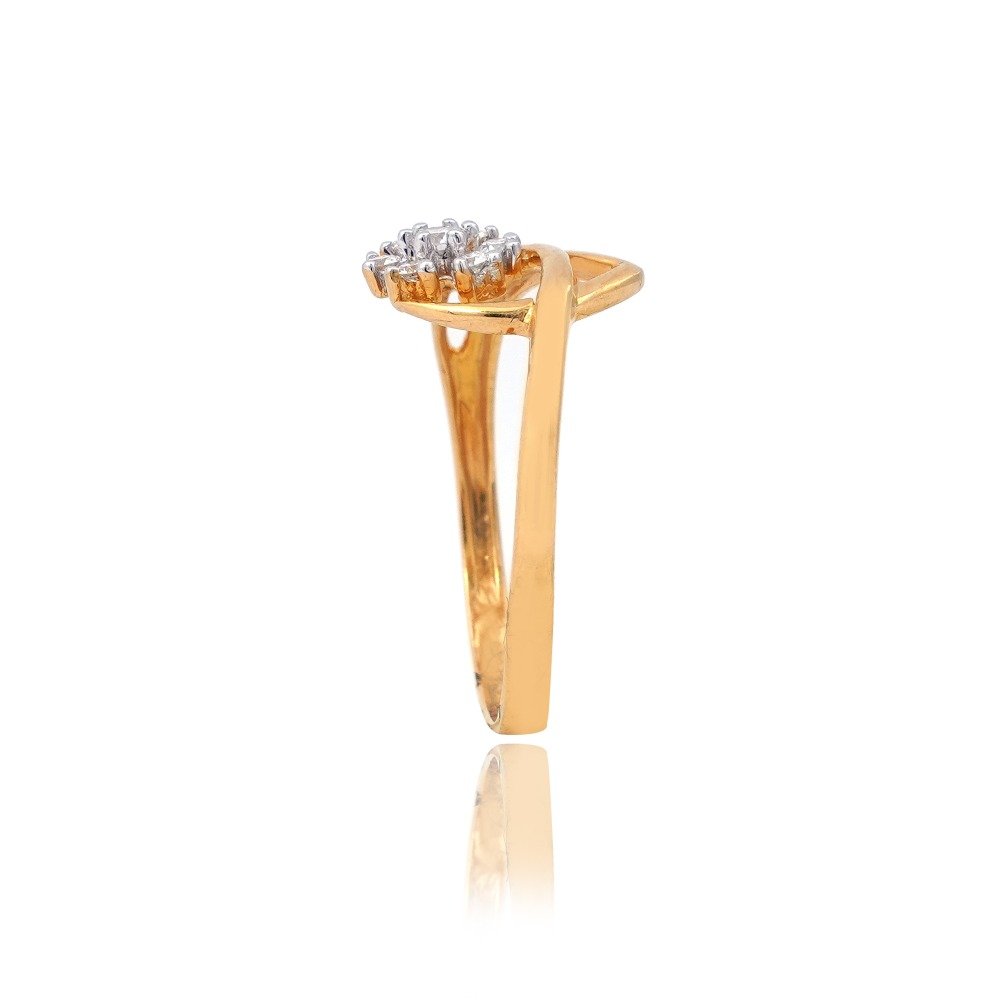 22K Gold Diamond Ring For Women