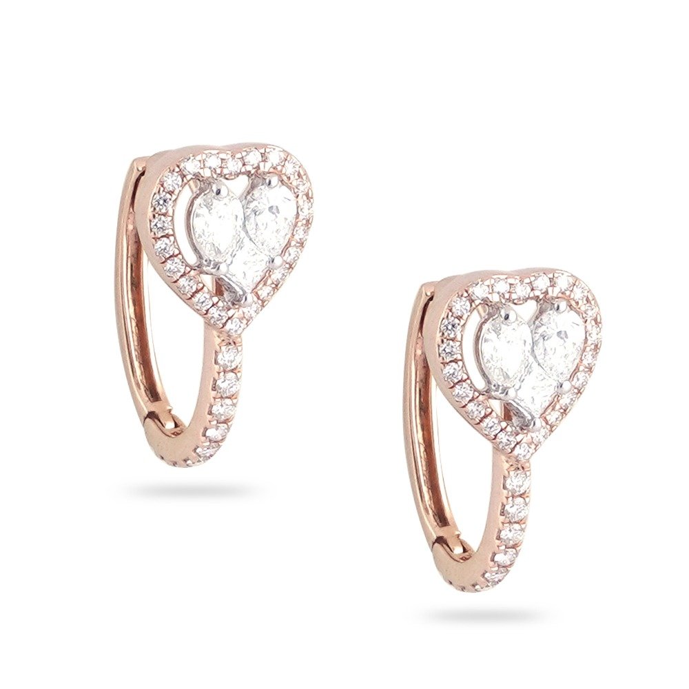 Unique Design Gold Diamond Earring 