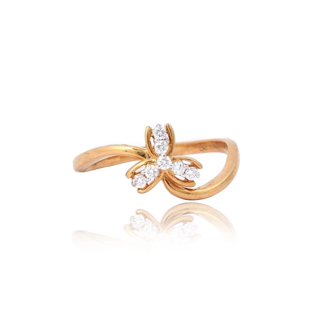 22K Gold Classic Diamond Ring