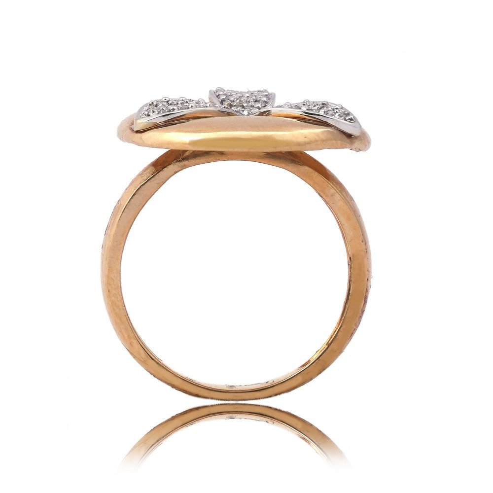 Rose Gold Flower design Diamond Ring 