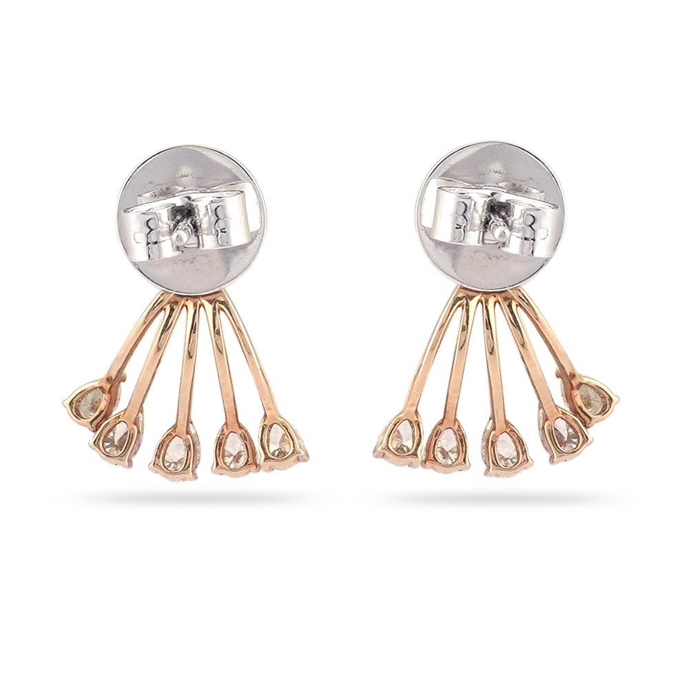 916 Gold Everstylish Design Diamond earring 